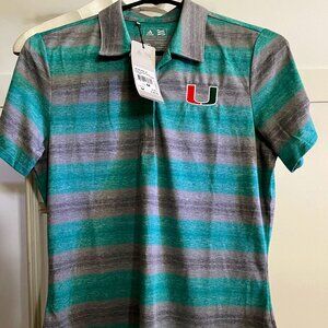 BNWT adidas Miami Hurricanes Esteem Polo (M)